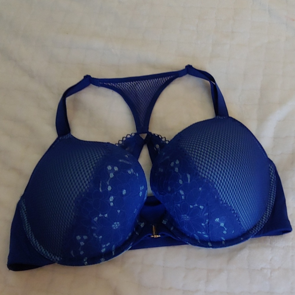 NEW Cacique Blue front hook bra 40DD